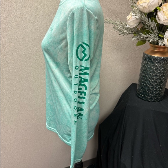Magellan Outdoors Seafoam Long Sleeve Performance Fishing Shirt XL - Picture 2 of 7